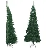 Image de vidaXL Sapin de Noël Artificiel d'Angle Arbre de Noël Décoration de Noël Jardin Patio Arrière-cour Extérieur Salon Intérieur Vert 240 cm PVC 329166