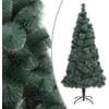 Image de vidaXL Sapin de Noël Artificiel avec Support Arbre de Noël Décoration de Noël Jardin Patio Arrière-cour Extérieur Salon Vert 180 cm PET
