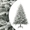 Image de Sapin de Noël artificiel - VIDAXL - 150 cm - Neige floquée - PVC/PE - Support en acier