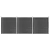 Image de vidaXL Schuttingpanelenset 526x186 cm HKC zwart3070430