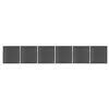 Image de vidaXL Schuttingpanelenset 1045x186 cm HKC zwart3070433