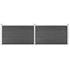 Image de vidaXL Schuttingpanelenset 353x105 cm HKC zwart 3070447