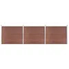 Image de vidaXL Schuttingpanelenset 526x146 cm HKC bruin 3070452