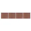 Image de vidaXL Schuttingpanelenset 699x146 cm HKC bruin 3070453