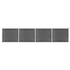 Image de vidaXL Schuttingpanelenset 699x146 cm HKC zwart 3070461