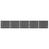 Image de vidaXL Schuttingpanelenset 872x146 cm HKC zwart3070462