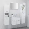 Image de Ensemble de meubles de salle de bain Blanc Aggloméré