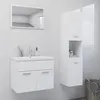 Image de Ensemble de meubles de salle de bain Blanc Aggloméré