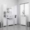 Image de vidaXL 4-delige Badkamermeubelset wit3071711