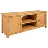 Image de Meuble TV 110x35x44 cm Bois de chêne massif