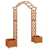 Image de vidaXL Pergola de jardin avec jardinière Bois pin massif