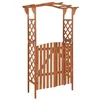 Image de vidaXL Pergola avec portail 116x40x204 cm Bois de sapin massif