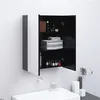 Image de vidaXL Badkamerkast met spiegel 60x15x75 cm MDF antracietkleurig331529