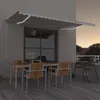 Image de vidaXL Luifel automatisch met LED en windsensor 500x300 cm cràmekleur3068952