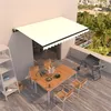 Image de vidaXL Luifel automatisch uittrekbaar 450x300 cm cràmekleurig3069127