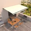 Image de vidaXL Luifel handmatig uittrekbaar 500x300 cm cràmekleurig3069137