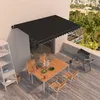 Image de vidaXL Luifel handmatig uittrekbaar 400x350 cm antracietkleurig3069179