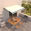 Image de vidaXL Luifel automatisch uittrekbaar 450x350 cm cràmekleurig3069207