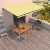 Image de vidaXL Luifel handmatig uittrekbaar 600x350 cm geel en wit3069238
