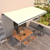 Image de vidaXL Luifel automatisch uittrekbaar 600x350 cm cràmekleurig3069247