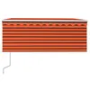 Image de vidaXL Auvent rétractable automatique store 3,5x2,5 m Orange et marron