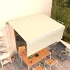 Image de vidaXL Auvent Automatique Rétractable avec Store Banne Pliable Jardin Balcon Terrasse Extérieur Protection contre Rayons UV 4x3 m Crème