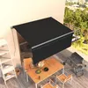 Image de vidaXL Auvent Rétractable Manuel avec Store Banne Pliable Jardin Balcon Terrasse Extérieur Protection contre Rayons UV 3,5x2,5 m Anthracite