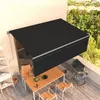 Image de vidaXL Auvent Automatique Rétractable avec Store Banne Pliable Jardin Balcon Terrasse Extérieur Protection contre Rayons UV 4,5x3 m Anthracite