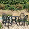 Image de vidaXL Ensemble de Bistro 5 pcs Mobilier de Terrasse Table et Chaises de Patio Salon de Jardin Meubles de Balcon Extérieur 3070602