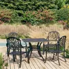 Image de vidaXL 5-delige Bistroset gietaluminium zwart3070605