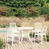 Image de Ensemble de bistro 5 pcs Aluminium coulé Blanc