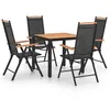 Image de vidaXL Ensemble de Salle à Manger de Jardin 5 pcs Table et Chaises de Repas d'Extérieur Mobilier de Patio Meubles de 3070628