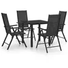 Image de vidaXL Ensemble de Salle à Manger de Jardin 5 pcs Table et Chaises de Repas d'Extérieur Meubles de Terrasse Mobilier de 3070631