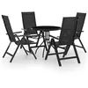 Image de vidaXL Mobilier de Bistro 5 pcs Salon de Jardin Ensemble de Meubles de Terrasse Mobilier d'Extérieur Table et Chaises de 3070658