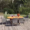Image de vidaXL Ensemble de Salle à Manger de Jardin 7 pcs Mobilier à Dîner de Terrasse Table et Chaises de Repas de Patio Extérieur 3070752
