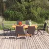 Image de vidaXL Ensemble de Salle à Manger de Jardin 7 pcs Table et Chaises de Repas de Terrasse Mobilier à Dîner de Patio Extérieur 3070758