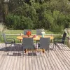 Image de vidaXL Ensemble de Salle à Manger de Jardin 7 pcs Table et Chaises de Repas de Terrasse Mobilier à Dîner de Patio Extérieur 3070759