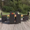Image de vidaXL Ensemble de Salle à Manger de Jardin 7 pcs Table et Chaises de Repas de Terrasse Mobilier à Dîner de Patio Extérieur 3070766