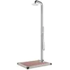 Image de vidaXL Buitendouche met bruine basis 230 cm roestvrij staal3070779