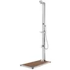 Image de vidaXL Buitendouche met bruine basis 225 cm roestvrij staal3070787