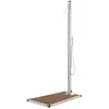Image de vidaXL Buitendouche met bruine basis 225 cm roestvrij staal3070790
