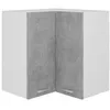 Image de vidaXL Hanghoekkast Lyon 57x57x60 cm bewerkt hout betongrijs806394