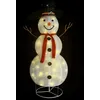 Image de vidaXL Figurine de bonhomme de neige de Noël à LED Tissu 180 cm