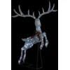 Image de vidaXL Renne volant de décoration de Noël 120 LED Argenté Blanc froid