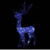 Image de vidaXL Renne de décoration de Noël Acrylique 140 LED bleues 128 cm