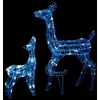 Image de vidaXL Famille de rennes de décoration Acrylique 160 LED bleues