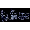 Image de vidaXL Décoration de Noël d'extérieur Renne et traîneau 576 LED