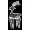Image de vidaXL Décoration de Noël de renne avec maille 306 LED 60x24x89 cm