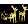 Image de vidaXL Décoration de Noël Rennes et traîneau 160 LED 130 cm Acrylique