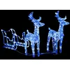 Image de vidaXL Décoration de Noël Rennes et traîneau 160 LED 130 cm Acrylique